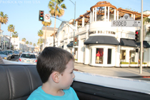 Riley entour around Hollywood as he shops on Rodeo Drive