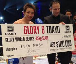 Results from GLORY 8 TOKYO: Yuta Kubo defeated Masaaki Noiri by decision and lifted a 100 K