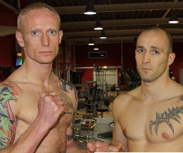 Darren McMullan will come Face-face for a second time with David Wachs of Hamburg for the WKN European title. Picture from German fight Factory in Rostock back on 16th Nov 2012.