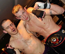 ProKick team: Karl McBlain becomes a two-time European Champion, Darren McMullan lifts the Intercontinental crown whilst Davy Foster (PicturedLeft) becomes the Nearly-Man yet again.