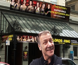 Billy Murray and team, 'Lords Of The Ring' were out in fource this afternoon (Saturday 16th August)  banners and poster flying near the Ulster Hall in Belfast for September 13th BIG show.