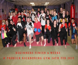 Yet another group of budding beginner kickboxers finished their first 6 week journey at ProKick