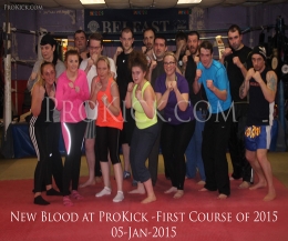 New starts at first Kickboxing course at ProKick for 2015