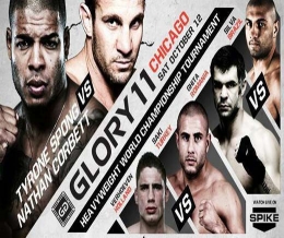 Chicago USA will see GLORY 11 with a great line-up act - Nathan Corbett faces Tyrone Spong plus Daniel Ghita, Anderson 'Braddock' Silva, Rico Verhoeven and Gokhan Saki to name a few.