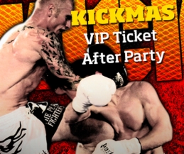 Kickmas is the official end of year party - Get your ticket and suport your fighter, have a great KICKmas whatever ticket you support us with.