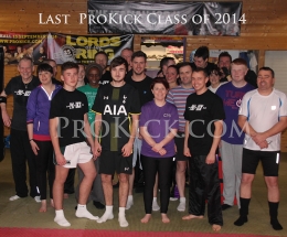 WELL done to those who attended the last class at ProKick in 2014