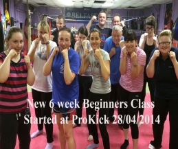The new class of new beginners were all keen about getting in shape or learning more about the sport of ProKick kickboxing.