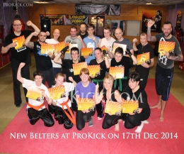 It was graduation day for some of ProKick's enthusiastic children and Adults at Belfast's top kickboxing and fitness centre for the last Grading in 2014