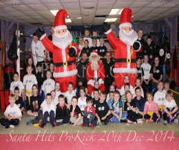 Santa hit the ProKick house to watch the kids in kickboxing and fitness action - and with Santa looking on, it doesn't get much better than that!