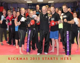 Tickets are going well for KICKmas 2015 - Kickboxing veteran 85 year-old blue belter Brain 'TopGun' Gunning got the first two!