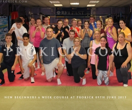 The new kickboxing course kicked off for new beginners on Tuesday 09th June 2015 at 7.45pm and it all happened at the ProKick HQ in east Belfast.