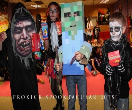 Halloween FUN DAY competition at proKick - There were prizes for the best costumes with and a goodie bag for every ProKick Kid.