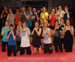 New beginners course pictured at ProKick Belfast, don’t worry if you didn't book a place, details will are online now for the next available course.