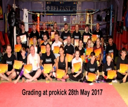 Well done, It was a special grading day for a selected few at the ProKick school of kickboxing excellence