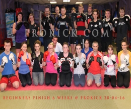 Congratulations to all who finished the first 6 weeks of ProKick kickboxing, a class designed specifically for the beginner