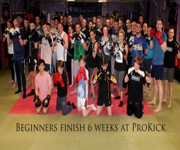 The course ended with a tough pad class, courtesy of ProKick's senior & advanced beginners class.