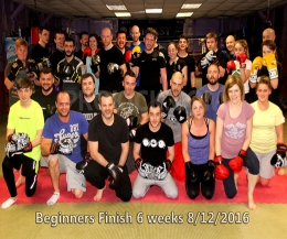 Well done new ProKick kickboxers - please start back Monday at 7.30pm 12th December, and move up a notch to the Advance beginners class.