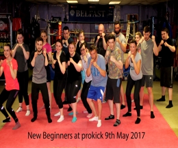 New starts at the ProKick Kickboxing gym in east Belfast Course number 10 for 2017 kicked-off at #ProKick #HQ on Tuesday 09th May