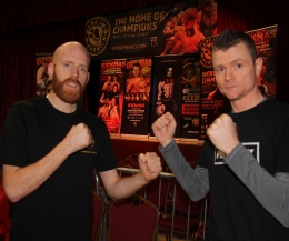 Gareth Tipping came face-face with Joe Campbell (Wolfpack)