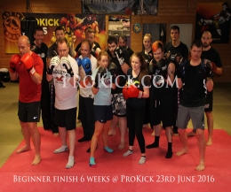 Beginners Completed Course at ProKick - The squad who just finished Thursday's course on the 23rd June can re-start on Monday at 7.30pm 27th June.