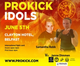 Samantha Robb face a 24 year-old Viking warrior, Janne Dimmen from Bergen on June 5th at the Clayton Hotel.