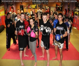 Pictured, front and centre Left-Right are three ProKick members who will travel to her Father’s event to Gran Canaries on the 16th April: Johnny Smith, Lia, Jake McCready and Killian Emery