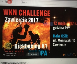 the WKN Challenge Zawiercie 2017. WKN kickboxing & K1-style fights