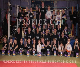 An Easter kickboxing FUN evening with everyone leaving with medals and chocolate eggs.