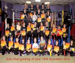 Kids grading group, the last grading of 2016 - Le Grande Grading’ was TODAY Sunday 18th December junior ProKickers the grading will start at 1.pm and for the adult members kick-off is at 3.30pm