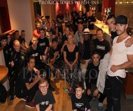 ProKick Idols weigh-in today 4th June ay Clayton - this was Part 1, the rest of the novice and c class fighters will hit the scales on Fight-DAy