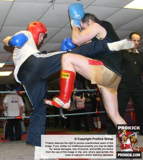 Some kickboxing action from the sparring class on April Fools Day