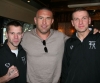 Gary Hamilton and Pawel Gorka with Jerome Le Banner