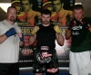DYLAN SCALLY pictured here with james Gillen (left) and Poland's pawel Gorka training at ProKick