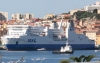 The press conference and weigh-ins took place onboard on a huge passenger cruise liner in the Bay of Ajaccio,