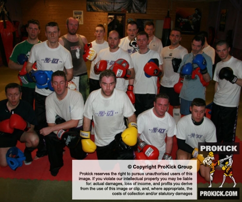 Kickboxing beginners sparring class at the ProKick gym