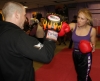 ProKick member Amy-Lee Tonner working hard on the final morning of Billy's Boot Camp