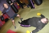 ProKick boot camp attendees Ivan McFarland and Chris McCosker on the final morning of Billy's Boot Camp