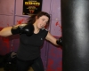 ProKick boot camp attendee Lauren Donnelly working hard on the final morning of Billy's Boot Camp