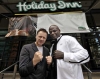 Promoter Billy Murray at the Bash n Mash venue, Holiday Inn with K1 superstar Ernesto Hoost