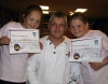Lauryn and Kaitlyn Mulholland catch up with Dad Stephen as they too achieve their Yellow Belt