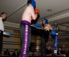 Bert Regulinski lands a nice kick to Michael O'Neill at the Bash n Mash at the Hilton hotel. O'Neill won on points