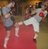 ProKick members Chris Gumley and Chris Truesdale sparring