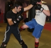 ProKick member Marc Gillespie sparring with one of his team mates