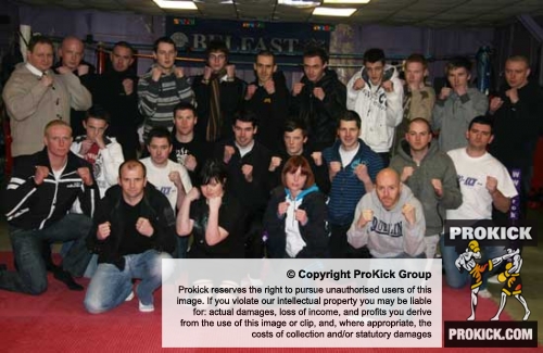 Prokick students signed up in their droves and join the new ranks - listed under of fighters. They all sign-up this week and will take to the ring in St Patrick's Day weekend celebrations in March.