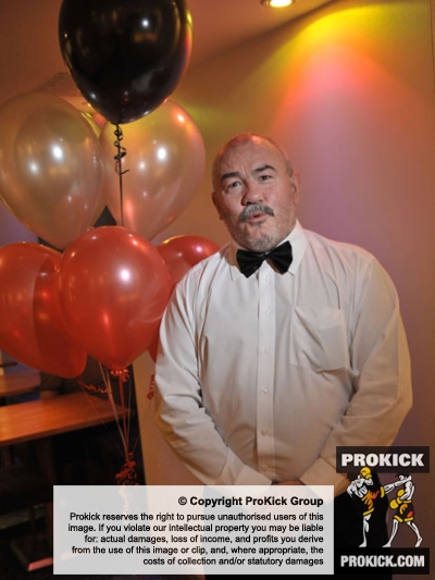 Head of ProKick's security Mr Paul Douglas, former Olympian and Professional boxing champion