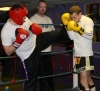 Cianan Magill Lands a Kick in Sparring to World champion Gary Hamilton