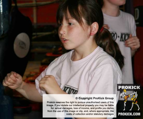 Chelsea Leight demonstrates some of her shadowboxing skills in the Prokick Says monthly competition
