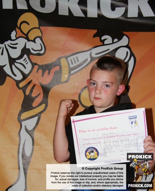 Young Mr Allen graded to purple belt on July 8th.
