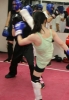 Ursula Agnew  and team were offered an opportunity to come together with Kickboxing group J-Network. Ursula taking a high kick from a Japanese fighter.