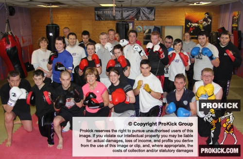Another new packed beginners class finished on the 09/02/2012 at ProKick Gym, East Belfast